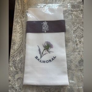 Balmoral Estates Tea Towel Thistle Waffle Kitchen Tea Towel New in Package!